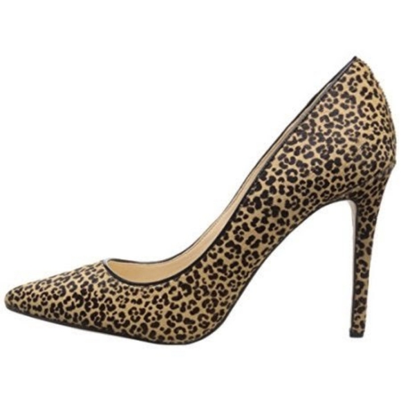 NEW IN BOX Nine West FROLIC LEOPARD PONY HAIR heels 8.5 - Picture 5 of 8